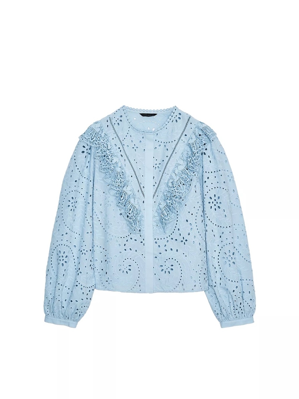 Zara Perforated Embroidery Shirt